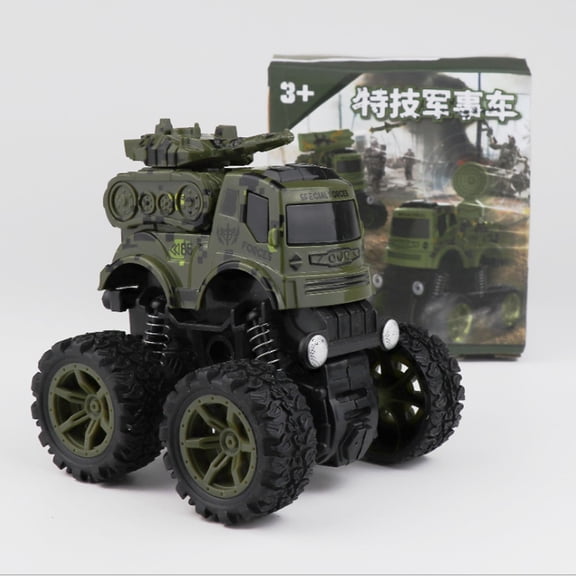Nsxcdh Inertial 4WD Off-Road Vehicle,Military Fire Engineering Model,Boy Child Toy,Durable for Play and Collection