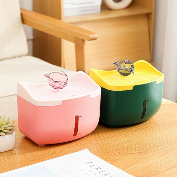 Nsxcdh Intelligent Pet Water Dispenser,Automatic Circulation,Large Capacity,Silent Running,Easy Clean,Detachable,Green