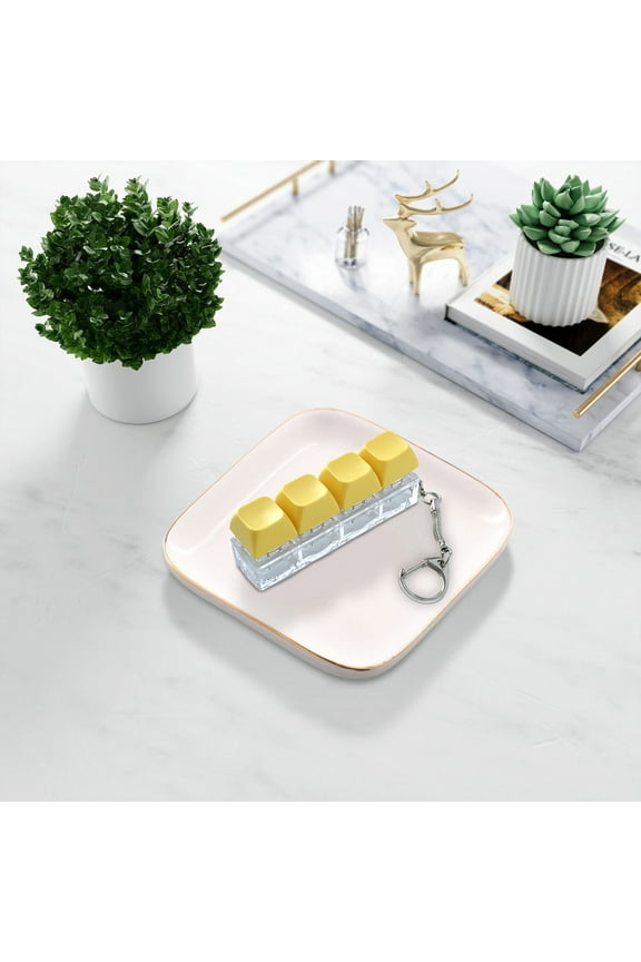 Interactive Toys for Toddlers 4 - In - 1 Keyboard - Themed Fidget Toy Keychain - Pressable Button Stress Reliever 4 Colors Stress - Reducing Small Gift