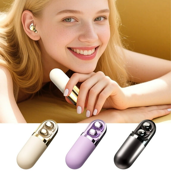 Nsxcdh Invisible Bluetooth Earbuds with Vibration Massage for Sleep TWS Wireless Open-Ear Design for Stress Relief Side Sleepers No Pressure Design Gift
