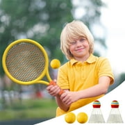Nsxcdh Kids Badminton Racket Set,Double Tennis Rackets,Plastic,15.35x9.06x1.97in,Parent Child Interactive,Indoor Outdoor,Safe Materials,Toys for Girls and Boys Gifts for Women Man