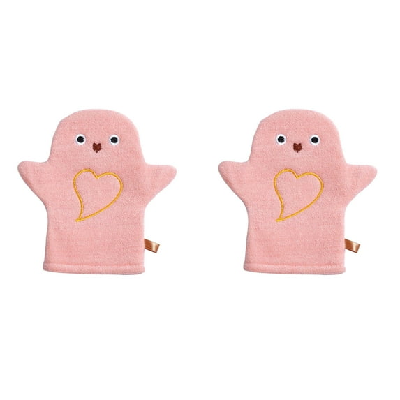 Nsxcdh Kids Bath Gloves Muslin,2 Pack,Soft Exfoliating Rinse Mitts,One Size,Gentle Foam Clean for Shower Spa and Travel,Gloves for Kids,Home and Kitchen Essentials,Home Essentials