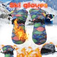 thumbnail image 1 of Nsxcdh Kids Ski Gloves Colorful Fish,Winter Gloves,Polyester Fleece,One Size,Windproof Anti Slip,For Snow Days and Outdoor Play Cycling Gloves,Gifts for Women and Men, 1 of 2
