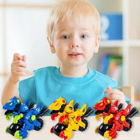 Nsxcdh Kids Toys Child Collision Dinosaur Deformation Car Boy Engineering Car Deformation Toy Holiday Must-Have