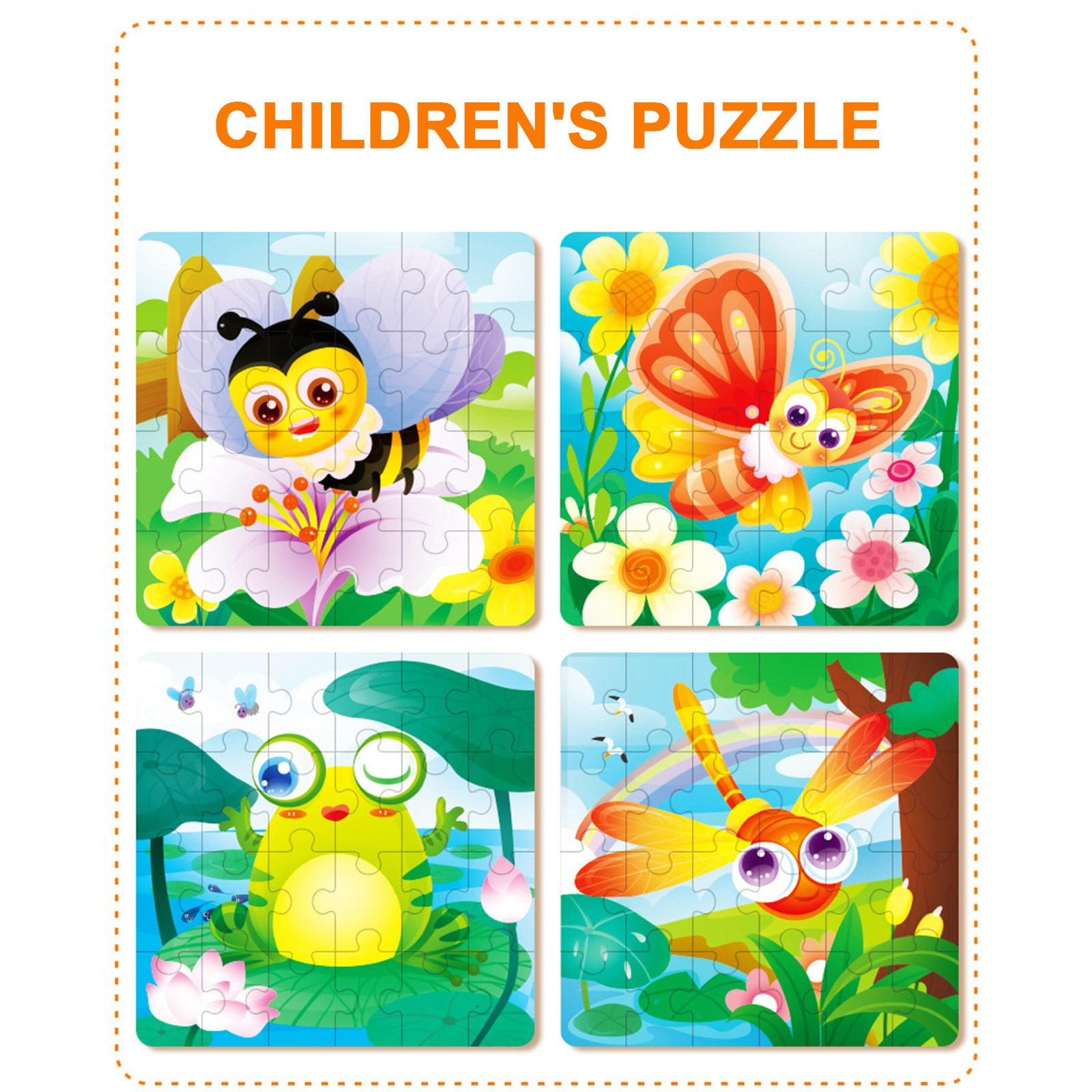Nsxcdh Kids Toys Kids Baby Wooden Puzzle Cognition Puzzle Learning ...