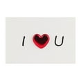thumbnail image 1 of Nsxcdh Leather Heart Greeting Card,I Love You Theme,3.94 X 5.91 In,Blank Inside for Drawing and Notes,Greeting Cards, 1 of 5