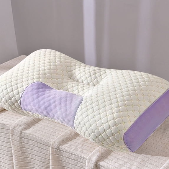 Nsxcdh Medium Profile Cervical Pillow,25x13 Inch Deep Sleep Pillow Non-Collapsing Support for Neck Pain,Sleep Aid for Adults,2.5" Sleep Height