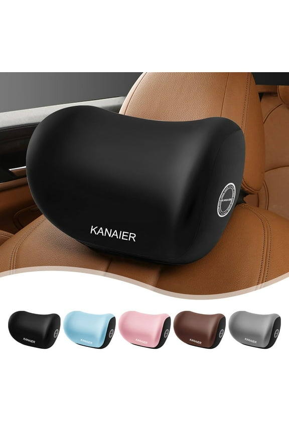 Memory Foam Car Neck Pillow Ergonomic Headrest Support Relieve Neck Shoulder Pressure Breathable Cover Comfortable Driving Travel Seat Cushion,Posture Assist,Auto Accessory