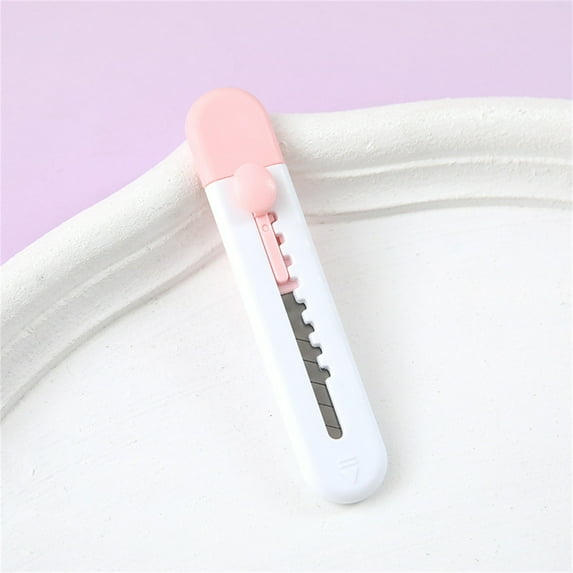 Nsxcdh Mini Utility Knife Retractable Alloy Steel Blade Compact Safe Lock Slide Box Cutter Envelope Opener Craft Packaging Warehouse Office Tool,Durable Precision,Stationery