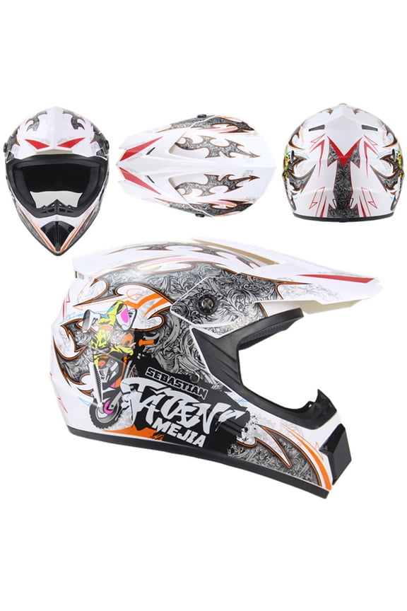 Mtb Motocross Helmet,Abs Shell 950g 20.5 to 23.6 in Head Range,Impact Absorbing Foam Ventilated Liner Removable Washable Downhill off Road Racing Youth Adult,Protective Gear
