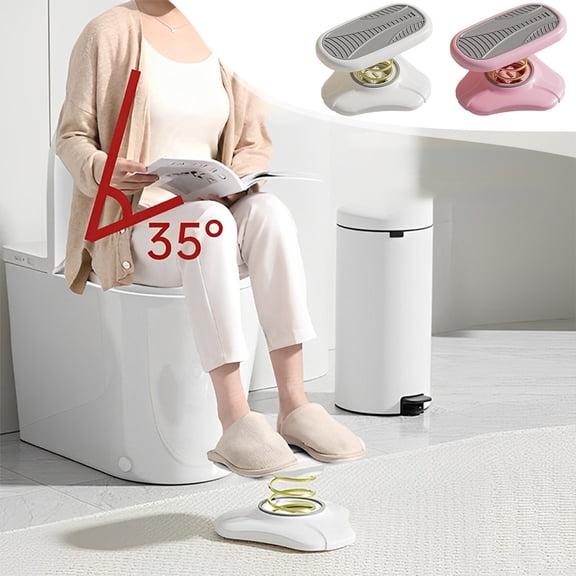 Nsxcdh Multifunctional Spring Sports Pedals Foot Stool Plastic Metal 9.64x8.46x6.29in Silent Office Bathroom Toilet Step Stool Ergonomic Home Tool Home Indoor Sports for women man Gift