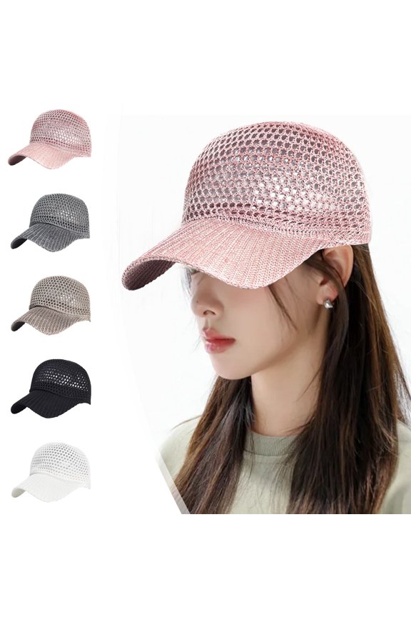 Outdoor Hats, Lightweight Breathable Sun Cap, Adjustable Mesh Baseball Cap, Polyester Sun Protection Hat for Men and Women Birthday Gift