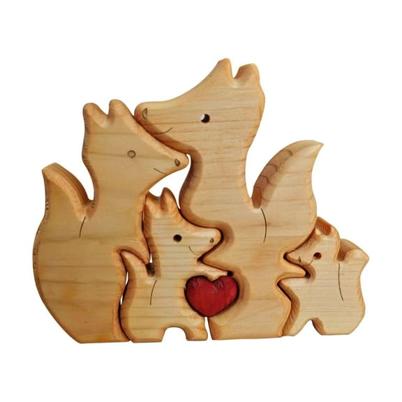 Nsxcdh Personalized Wooden Puzzle,Home Art,Memory Keepsake,5.24x4.41x0.79in,Family Gift,Home Decor