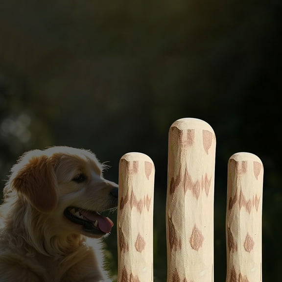 Nsxcdh Pet Soothing Puzzle Toy,Wood Interactive Stick,Chew Resistant,Hide Treats,Iq Training,Easy Clean,Dog Play