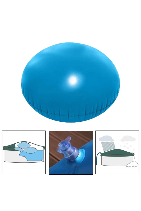 Pool Winter Cover Air Pillow,4ftx4ft Round Inflatable with 4 Eyelets for Tarpaulin Support,Swimming Pool Maintenance
