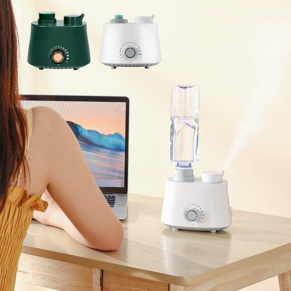 Nsxcdh Portable Bottle Humidifier Plug Infinitely Adjustable Spray Abs 5.51x4.8in Quiet Ultrasonic Atomizer Home Office Desk Bedroom Car Travel Easy Use Moisture Air