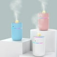 thumbnail image 1 of Nsxcdh Portable Desk Humidifier,Cool Mist Night Light,Abs Pp,White Pink Blue,5.43x2.91x2.91in,260ml,Multiple Modes,Quiet,Home Office Bedroom Humidifier, 1 of 8