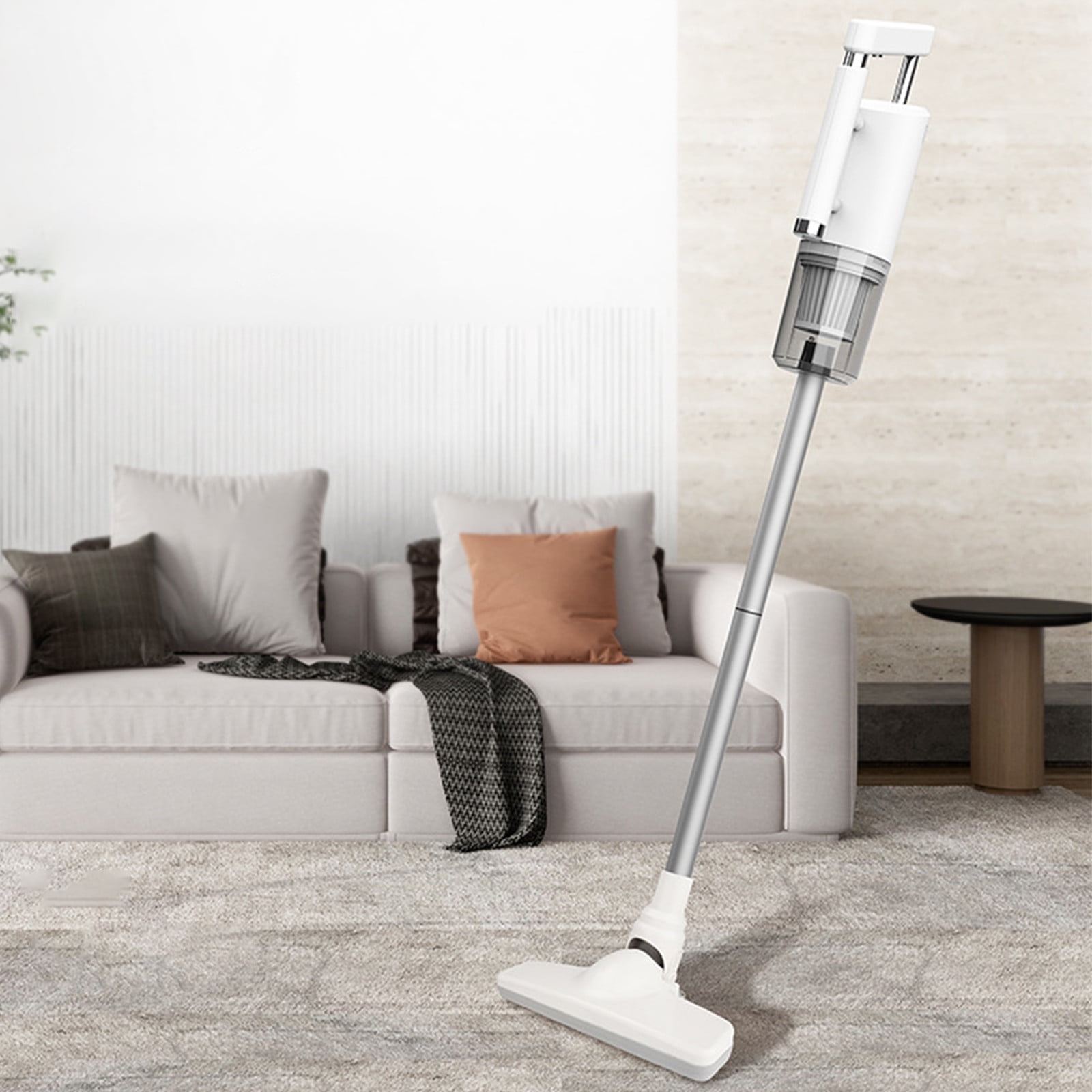 Nsxcdh Portable Handheld Vacuum Cleaner 120w 45.28x8.66in Wet Dry 12000pa 2500mah USB Rechargeable Car Home Compact Large Suction Low Noise Easy Clean 30min Run Home Office Decor