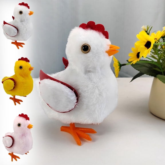 Nsxcdh Power Operated Chicken Toy,Simulated Plush,Walks & Sounds,Interactive,Children's Electronic Pet,Parent-Child Gift