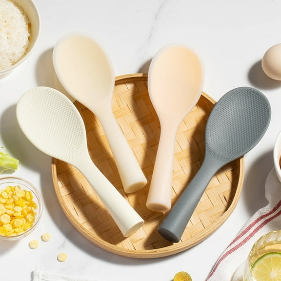 Nsxcdh Rice Spatula Non Stick Cooking Spoon,Plastic,8.46x2.68x1.18in,Double Sided,Lightweight,Table Tennis Shape,Easy Storage Kitchen Tool Gifts for Women Man