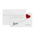 thumbnail image 1 of Nsxcdh Romantic Greeting Card with Envelope,Love Letter Theme,Cardstock,5.04 X 3.35 In,Blank Inside,Cute Note for Wedding Anniversary Valentines,Greeting Cards, 1 of 1
