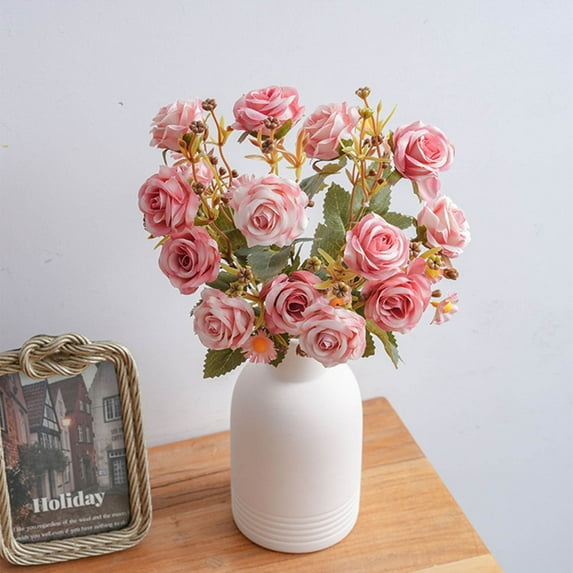 Nsxcdh Artificial Flower Bouquet Lifelike Fake Flowers for Home Decor Wedding Reception and Event Decoration