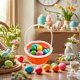 thumbnail image 1 of Nsxcdh Easter Mini Plastic Woven Basket Easter Theme Basket Suitable For Easter Home Outdoor School Use, 1 of 6