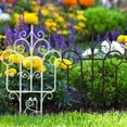 thumbnail image 1 of Nsxcdh Garden Fence Panels Stackable Plastic Climbing Plant Support Picket Edging for Lawn,Flowerbed,or Decorative Borders Birthday Gift, 1 of 9