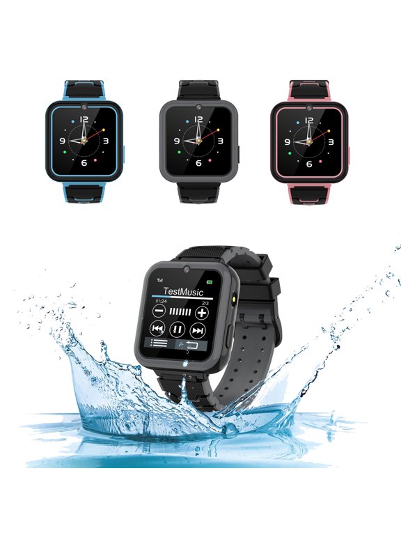 Kids Smart Watch With Games Music Flashlight Educational Children Smartwatch Durable Water Resistant
