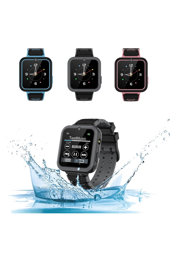 Kids Smart Watch With Games Music Flashlight Educational Children Smartwatch Durable Water Resistant