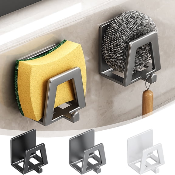 Nsxcdh Kitchen Sink Shelf Waterproof Waterproof Stick Sink Drains Hook Sponge Drains Rack Wall Mounted Pot Cover Cutting Board Storage Racks