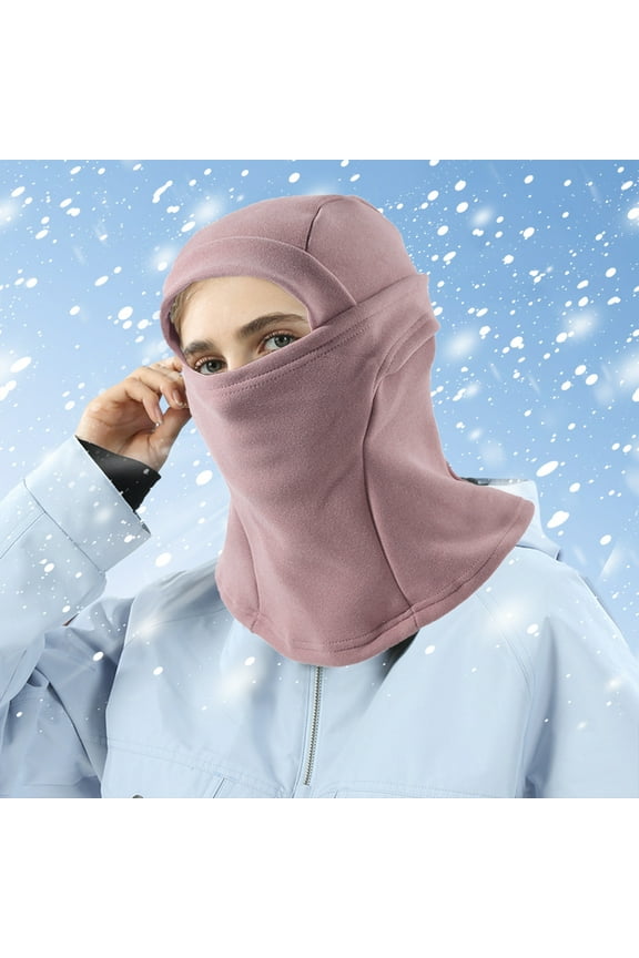 Ski Balaclava Cotton Warm Windproof Full Face Cover,Soft Fleece Lined,Extended Neck Protection,For Motorcycle Ski Snowboard Hiking,One Size Comfort for Adults Winter