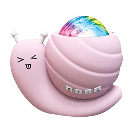 Nsxcdh Snail Nebula Sky Projection Bluetooth Speaker 5.8x3.9x4.8in,Music Sync Color Timer,Relax Sleep Ambient Kids Bedroom Lighting Home