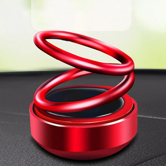 Nsxcdh Solar Rotating Car Perfume,Aluminum Alloy Suspension,2.5x2.4in,Air Purifier Aromatherapy,360 Degree Deodorizer,Car Accessories Home Office Decor