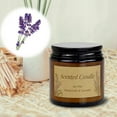 thumbnail image 1 of Nsxcdh Soy Wax Candle Glass Jar Set Brown 3.9x2.8x2in Clean Burn Strong Aroma Relaxing Scent Gift Cozy Decor Home, 1 of 4