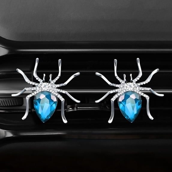 Nsxcdh Spider Car Vent Clip,Diamond Freshener,Alloy Perfume Diffuser,10ml,1 Pc,Odor Elimination,Easy Use,Wide Application,Car Accessories,Home Decor Christmas Gifts for Grandkids and Women