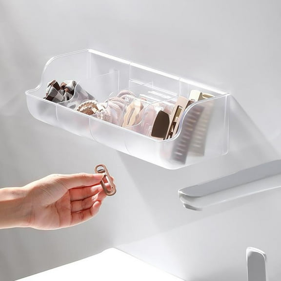 Nsxcdh Storage Solutions Wall Mounted Organizer Box Punch-Free Cabinet Storage Kitchen Bathroom Sundries Box Behind Door Space Saver Home Organization Weekly Price Drops & Special Offers