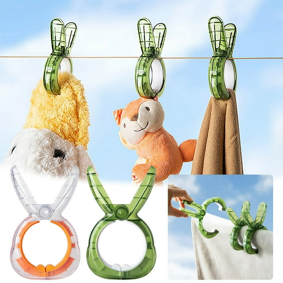 Nsxcdh Strong Windproof Quilt Clips 4.92x2.87in Heavy Duty,Secure Blankets Towels Clothes Indoors or Beach Chairs,Durable Plastic Bright Color,Non Rust Clamp Home Laundry Essentials