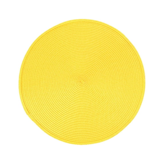 Nsxcdh Table Place Mat: 18x12in PP Woven Waterproof Oil-Proof Heat Insulation Pad for Dining Table Kitchen, Easy to Clean, Set of 4, Natural Color