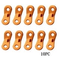 thumbnail image 1 of Nsxcdh Tent Rope Tensioners 10 Pack Aluminum Guyline Adjusters 1.54x0.63in Hole 0.23in,Windproof Secure Grip,Quick Install Double Hole Design,For Tarp Awning Tent Setup,Backpacking Outdoor Gear, 1 of 2
