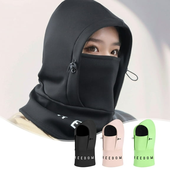 Nsxcdh Thermal Head Cover Balaclava 4 in 1 Mask Scarf Hat Earmuff,Windproof Soft Inner Fleece,Adjustable Fit,For Ski Motorcycle Snowboard Bike,All Adults Comfort Winter