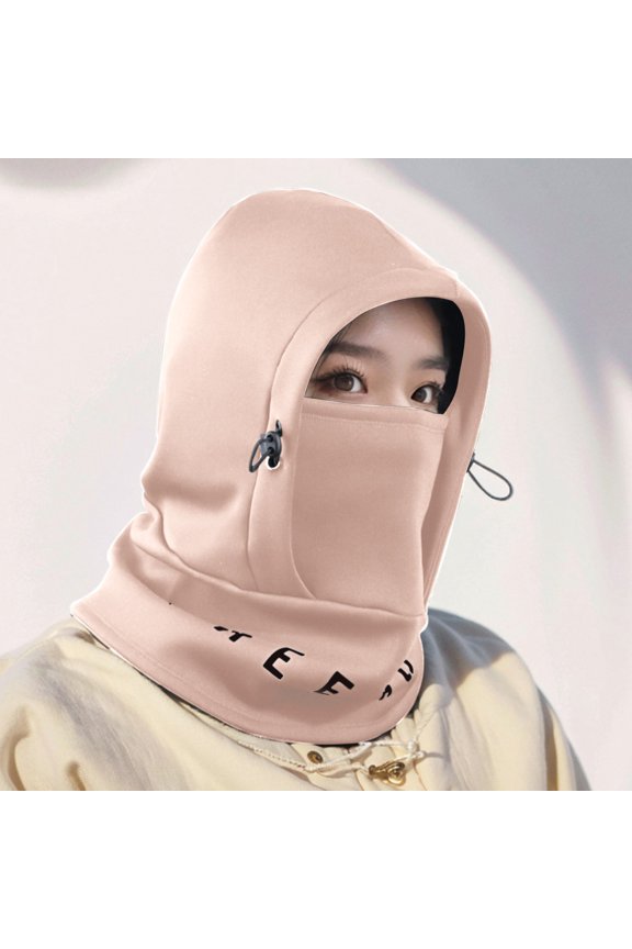 Thermal Head Cover Balaclava 4 in 1 Mask Scarf Hat Earmuff,Windproof Soft Inner Fleece,Adjustable Fit,For Ski Motorcycle Snowboard Bike,All Adults Comfort Winter