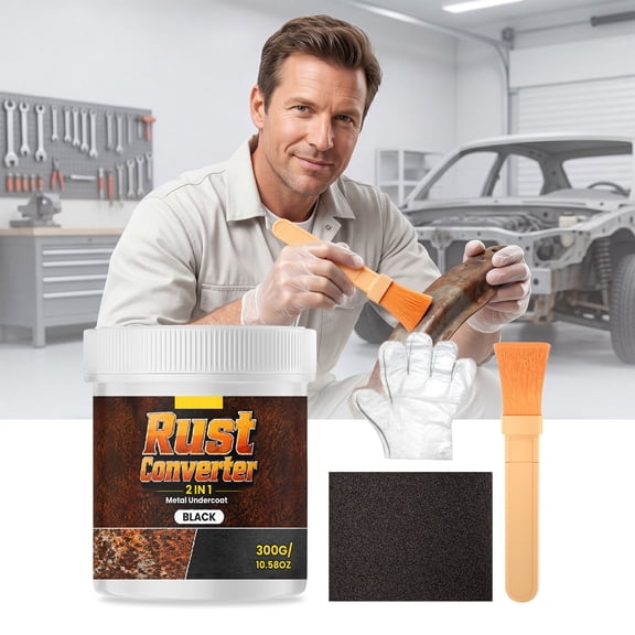 Nsxcdh Two in One Rust Converting Black Heat Preventive Coating Automotive Industries 300ml