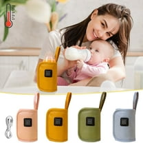 Nsxcdh USB Bottle Warmer Travel Portable 12x5in 3 Temp Fabric Fits Most Bottles Quick Heat for Kids Feeding on the Go Home Milk Coffee Mug Warmer Gift for the boys girls and parents