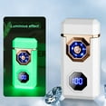 thumbnail image 1 of Nsxcdh USB Charging Windproof Lighter 3.07x1.45x0.70in,Type C Fast Charge LED Battery and Count Display,Alloy Body Flameless Arc,Gift Box with Cable,Portable for Outdoor, 1 of 5