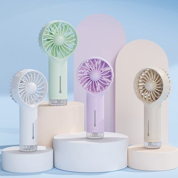 Nsxcdh USB Misting Fan Rechargeable Portable Mini Humidifying Spray White Beige Green Plastic 6.65x2.95x1.69in User Friendly Versatile Office Outdoor