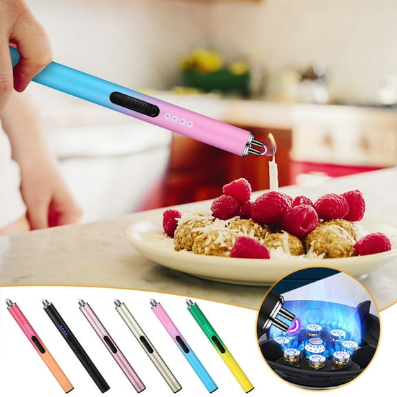 Nsxcdh USB Rechargeable Candle Lighter Flexible Neck 3.3x1.1in No Flame Windproof 500 Uses Electronic Safety Ignition Scented Candle Tool