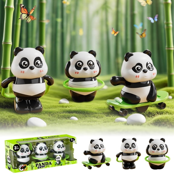 Nsxcdh up Winding Sports Panda Toy Set Scooter Skip Rope Educational Intelligence Development Safe Child Friendly Motif Kids Play Home Home Indoor Sports for women man Gift