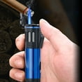 thumbnail image 1 of Nsxcdh Windproof Triple Jet Torch Lighter Alloy Body Pocket Edc,Adjustable Flame,Refillable for Cigars BBQ Camping,Home Essentials, 1 of 8
