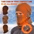 thumbnail image 1 of Nsxcdh Winter Knit Wool Hat Set with Windproof Mask and Collar 3 Piece,Soft Warm Fabric No Pilling,Fully Covers Face and Neck,For Cycling Ski Hunting Running,Easy Care Cozy Fit Winter, 1 of 4